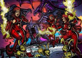 Astaroth in Dragon Action, by Eli Jansen : r/waifuism