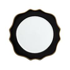 Black And Gold Charger Plates Trieste Black Gold Charger Plate Mtb Event Rentals Charger Plates Gold Chargers Gold Charger Plate