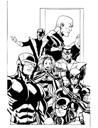 A few boxes of crayons and a variety of coloring and activity pages can help keep kids from getting restless while thanksgiving dinner is cooking. X Men Wolverine And Colossus Coloring Page H M Coloring Pages Coloring Home