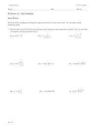 To begin today's discussion i would like to review what we learned in the last section on limits with a few examples. Ws 02 6 Chain Rule Maximus Worksheets Worksheet 2 6 The Chain Rule 8 Using Calculus And Pdf Document