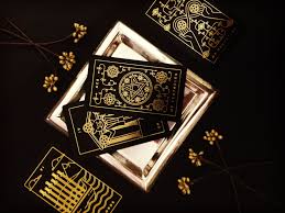 Black And Gold Tarot Deck Golden Thread Tarot Deck Golden Thread Tarot Tarot Witch Aesthetic