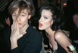 Leonardo DiCaprio and Shalom Harlow at a dinner party thrown by Gianni  Versace, 1995 : rOldSchoolCool