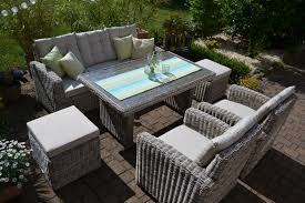 Sofagarnitur Manhattan Sand Grau 3 Sitzer Sofa Tisch 2 Sessel 2 Hocker Sofa Tisch Gartenmobel Sets Grauer Tisch