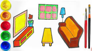 ✓ free for commercial use ✓ high quality images. How To Draw A Living Room For Kids Coloring And Drawing Learn Colors For Kids Toddlers Ck Tv Youtube