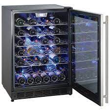 The 28 bottle vissani wine cooler features an attractive stainless steel door stainless steel handle and removable wood shelves. 50 Bottle Wine Cooler Magic Chef Brands