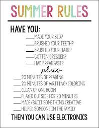 Don't miss all the free coloring pages! Pin By Brandie Mathis On Kids Chores For Kids Summer Rules Kids Parenting