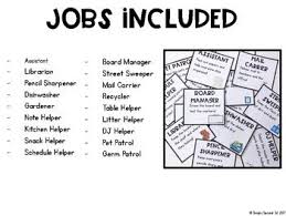 Simple Classroom Jobs For Special Education Classroom Jobs Special Education Job Cards
