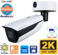 High Speed Capture 2K IP Camera, 60fps, 8-32mm Lens, Starlight Video, ANPR,  AI Video Analytics