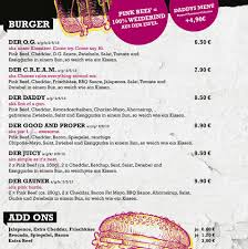 Unsere Neue Speisekarte Ist Am Start Der Daddy Beef Buns Burgers Facebook