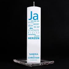 Hochzeitskerze Textwolke Ja Eckig Hochzeitskerze Spruche Hochzeit Hochzeitsshop