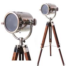 Vintage Home Decor Floor Lamp Searchlight Telescopic Tripod Spotlight Lamp Gift Modern Tripod Floor Lamp Tripod Floor Lamps Floor Lamp