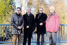 Symbolhaftes Treffen auf der Lauterbrücke