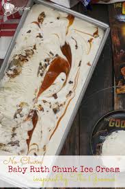 No-Churn Baby Ruth Chunk Ice Cream