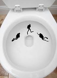 Toilet Targets Scuba Divers Aim Practice 3 Piece Collection Vinyl Decal Sticker Application Kids Fun Vinyl Decals Vinyl Decal Stickers Scuba