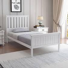King Single Size Wooden Bed Frame Pine Platform Mattress Base W Headboard White Crazy Sales Solid wood rolling platform bed frame modern contemporary wooden design single queen model number: king single size wooden bed frame pine platform mattress base w headboard white