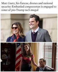 Florida representative matt gaetz asked his girlfriend ginger luckey to marry him in december what has matt gaetz said about his engagement? Eh Eh Anyone Else Immediately Think Of Shawnee Tanz Veep