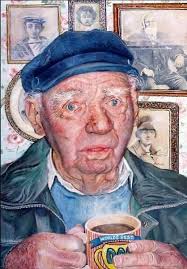 This is Eric, I met him at a hospital, he was in the next bed next to me.  Definitely a man I wanted to paint, when we were both released I drove