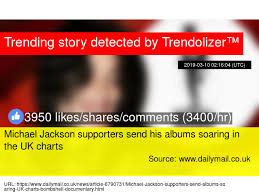 michael jackson supporters send his albums soaring in the uk