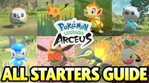 How to Get ALL STARTER POKEMON in Pokemon Legends Arceus! - YouTube