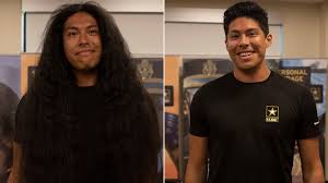 He Got His First Haircut In 15 Years So He Could Join The Army Cnn