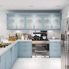 The starting base for all lacquer finishes must be suited to support the subsequent varnish applications. China Modern Classic Baby Blue Glossy Lacquer Kitchen Cabinet China Kitchen Cabinets Modern Kitchen Cabinet