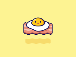 Salted egg with pepper on white. Flying Bacon Eggs By Domaso On Dribbble