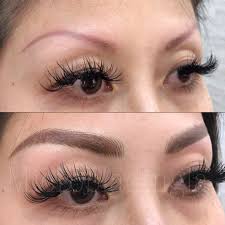 microblading with an eyebrow tattoo a
