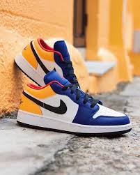 Nike Air Jordan 1 Low Royal Blue Yellow Mens Womens Fashion Sneakers Shoes Spring Summer 2020 In 2020 Nike Sneakers Outfit Nike Fashion Shoes Nike Fashion