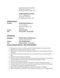 Check out real resumes from actual people. Able Bodied Seaman Resume Sample Page 1 Line 17qq Com