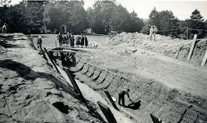 Follow the british museum on twitter: Excavation Of An Anglo Saxon Ship Burial Sutton Hoo Suffolk 1939 Sutton Hoo Anglo Saxon Saxon History