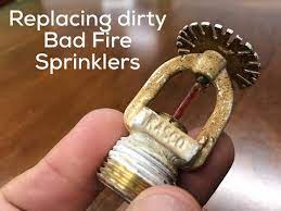 The pendant fire sprinkler head is the most common type that you will see. Replacing Loaded Fire Sprinklers In A Condominium Youtube