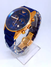Discover armani exchange at asos. Emporio Armani Mens Tachymeter Triple Chronograph Wrist Watch Blue