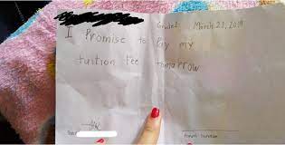 Promissory note tuition fee example. Grade 1 Student Was Ordered To Write A Promissory Note For Unpaid Tuition Fee And Was Removed From The List Of Awardees Ptama Net