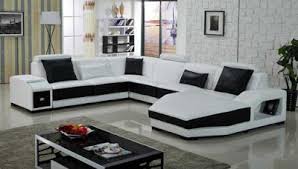 Black And White Sofa Set Designs For Modern Living Room Interiors 9 Living Room Sofa Design Modern Living Room Interior Sofa Set Designs White covered sofa set and center table in an open concept house.