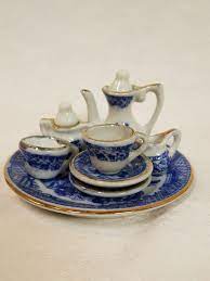 Vintage Miniature Tea Set Hand Painted Mini Tea Set 10 Piece Etsy Miniature Tea Set Mini Tea Set Tea Set