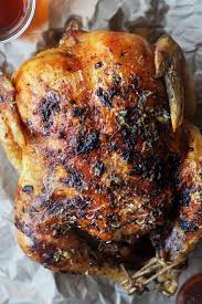 Parmesan Crusted Garlic Butter Roasted Chicken Little Kitchen Big World Recipe Recipes Chicken Recipes Whole Roasted Chicken