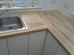 2 x 6 foot kitchen units with belfast sink drainer and taps solid wood. Ikea Kitchen Worktops Home And Aplliances