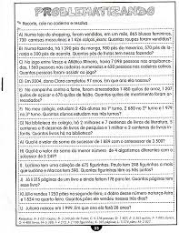 Atividades De Matematica 4Âº Ano
