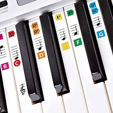 Below is a complete diagram that shows you how each piano key matches to a specific musical note. Amazon Com Best Adhesive Piano Key Note Keyboard Stickers For Adults Children S Lessons Free E Book Great For Beginners Sheet Music Books Recommended By Teachers To Learn To Play Keys Notes Faster