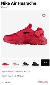 Red Air Huarache Sneakers