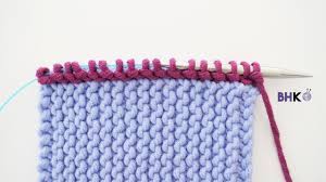 How to pick up stitches in knitting to make a border. How To Pick Up And Knit On Garter Stitch For Beginners Youtube