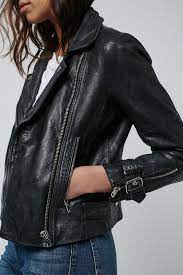 Washed Leather Biker Jacket Leather Jackets Women Leather Jacket Outfits Leather Jacket