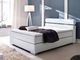 Adam Boxspringbett Kunstleder 120 X 200 Cm Hartegrad 2 Weiss Boxspringbett Weiss Luxusschlafzimmer Boxspringbett