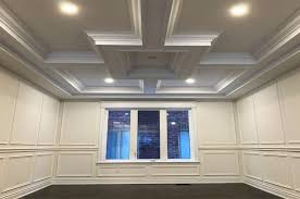 Ceiling molding is installed for one of two reason. Add Elegance And Sophistication With Coffered Ceilings Crown Mouldings And Wainscoting