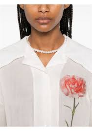 Camicia con stampa in bianco Simone Rocha