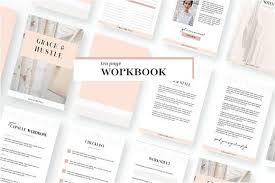 Grace Hustle Workbook Canva Adobe Workbook Design Workbook Manual Design