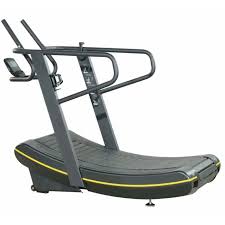Short video showing how users can easily control their speed on their curve manual treadmill simply by adjusting body position along the curved running surface. Assault Skill Mill