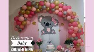 Decoracion Baby Shower Nina Koala Bebe Youtube