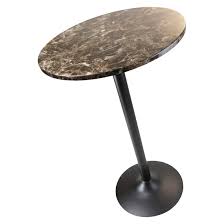 Cora Round Bar High Table Faux Marble Top Metal Black Winsome Round Pub Table Pub Table High Table