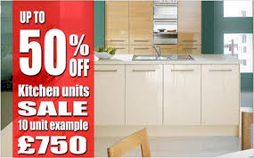 huge saving on all our fitted kitchens